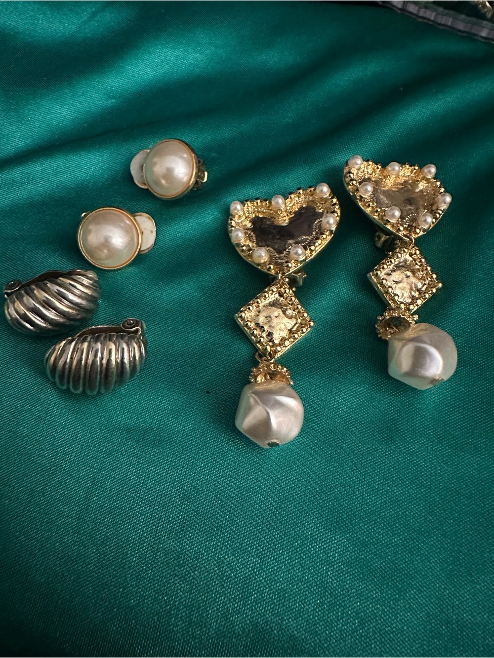 3 sets of clip on earrings- Women Jewelry